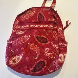 Vera Bradley Mesa Paisley‎ Quilted Backpack Bag  15" x 13" Retired